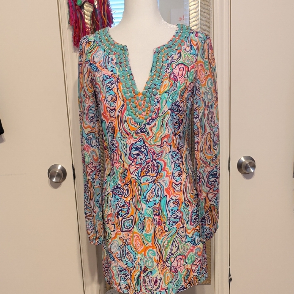 Lilly Pulitzer Multicolor Swirl Mini Dress